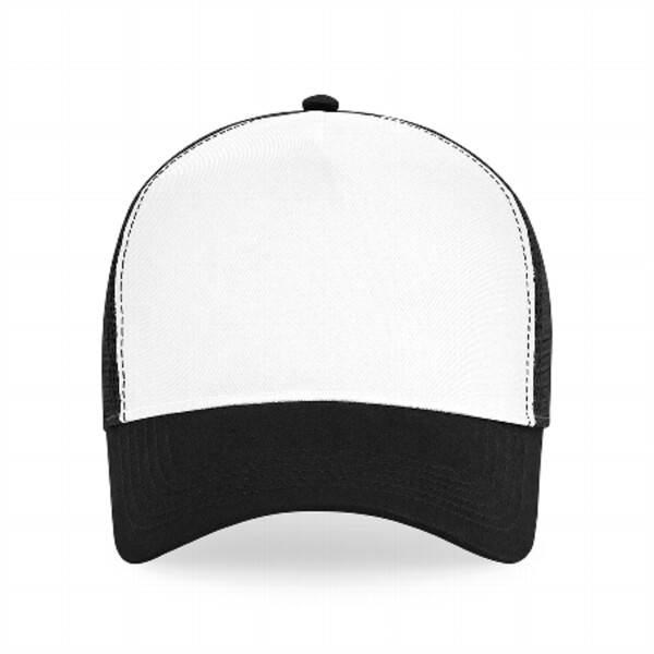 B640 Beechfield Mesh Trucker Cappello 5 pannelli con rete mesh fronte 100%  cotone retro100% polieste Errebipromo