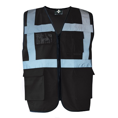 Korntex Gilet ad Alta visibilità Multifunzione con Tasche
