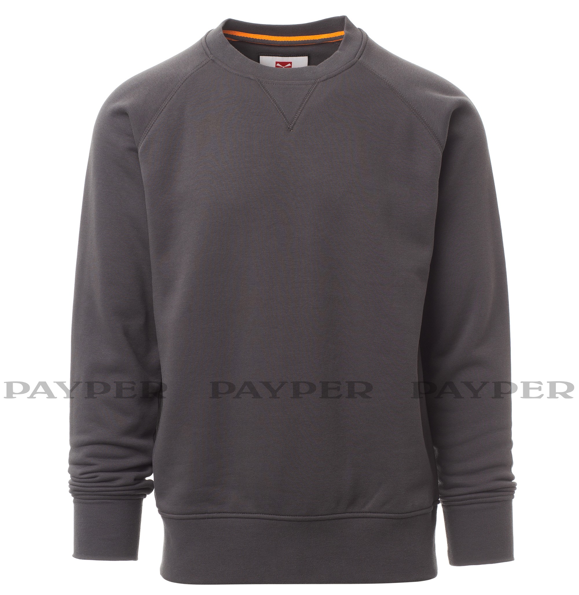 Felpa Da Uomo PAYPER Mistral+ Girocollo: Manica Lunga Raglan In Misto Cotone Con Polsini E Vita A Costine. Colore: Nero, Taglia M. - 4