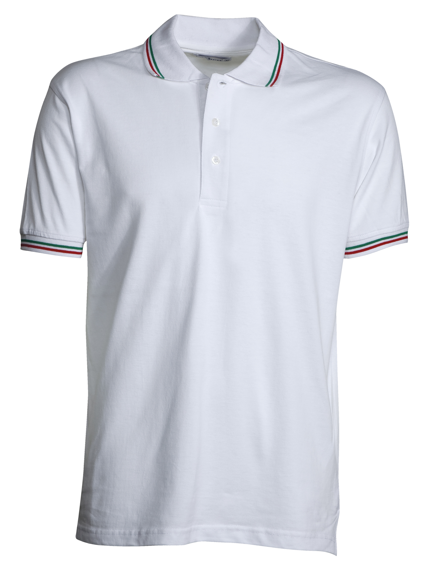 Italia Payper Polo unisex con tricolore su colletto e maniche 100% cotone  piquet 210gr Errebipromo