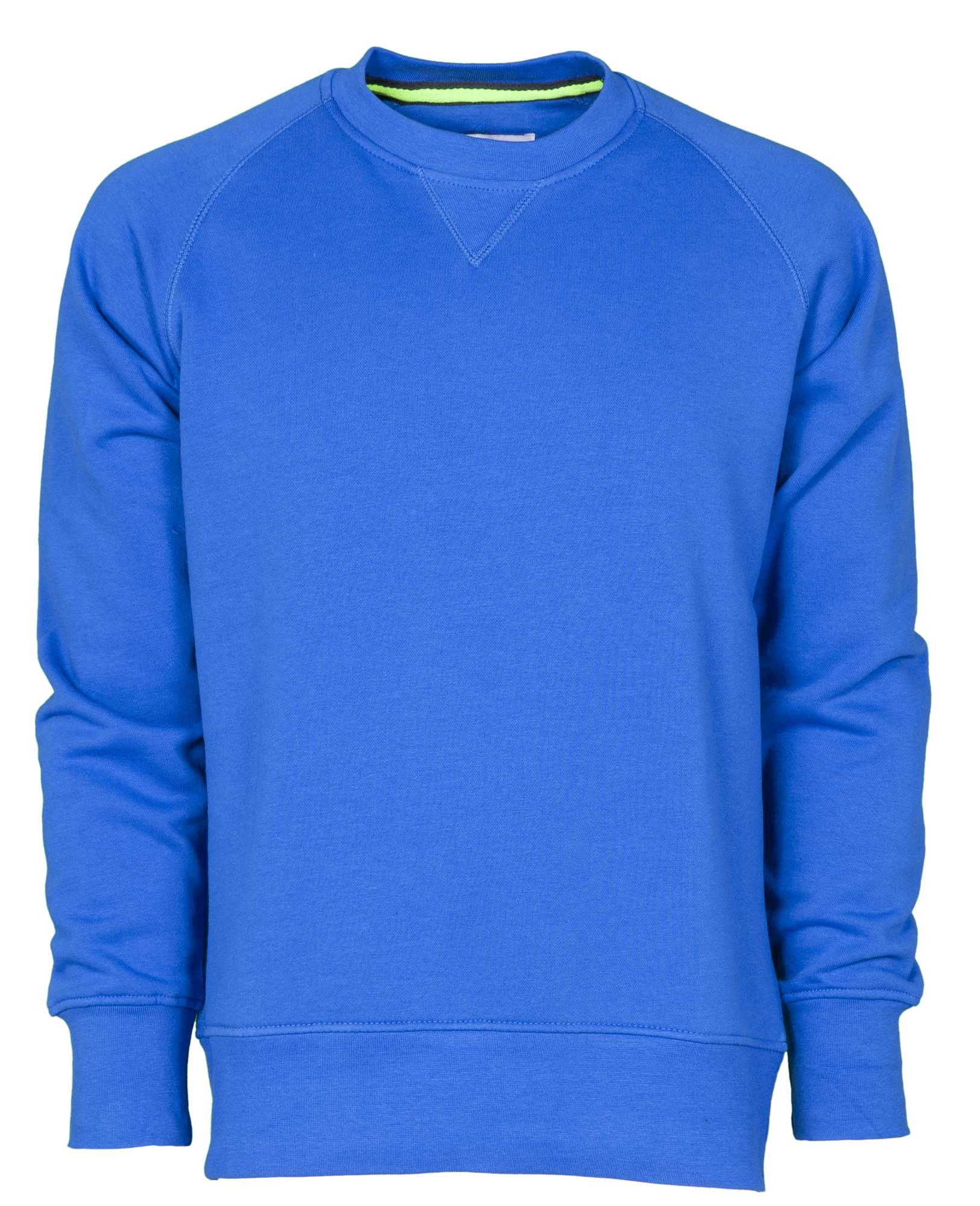 Maglione girocollo blu scuro in misto cotone e lana a costine | Pellizzari