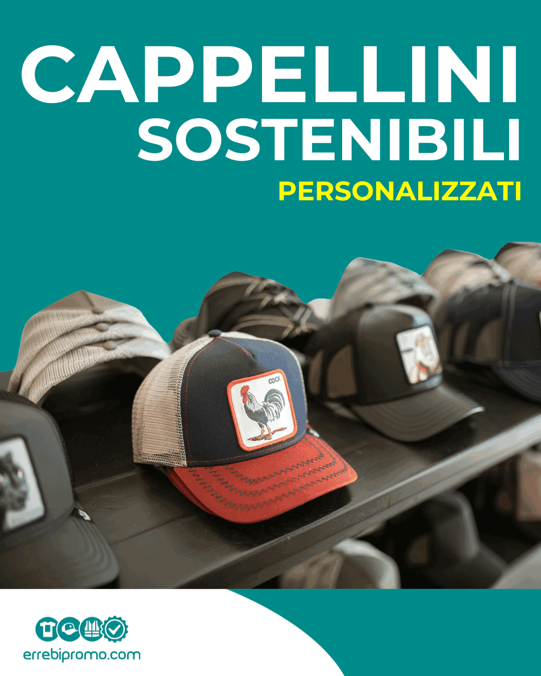 Cappellini sostenibili personalizzati
