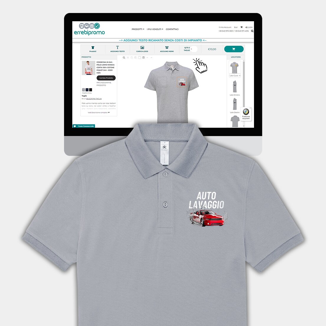 Stampa su polo top