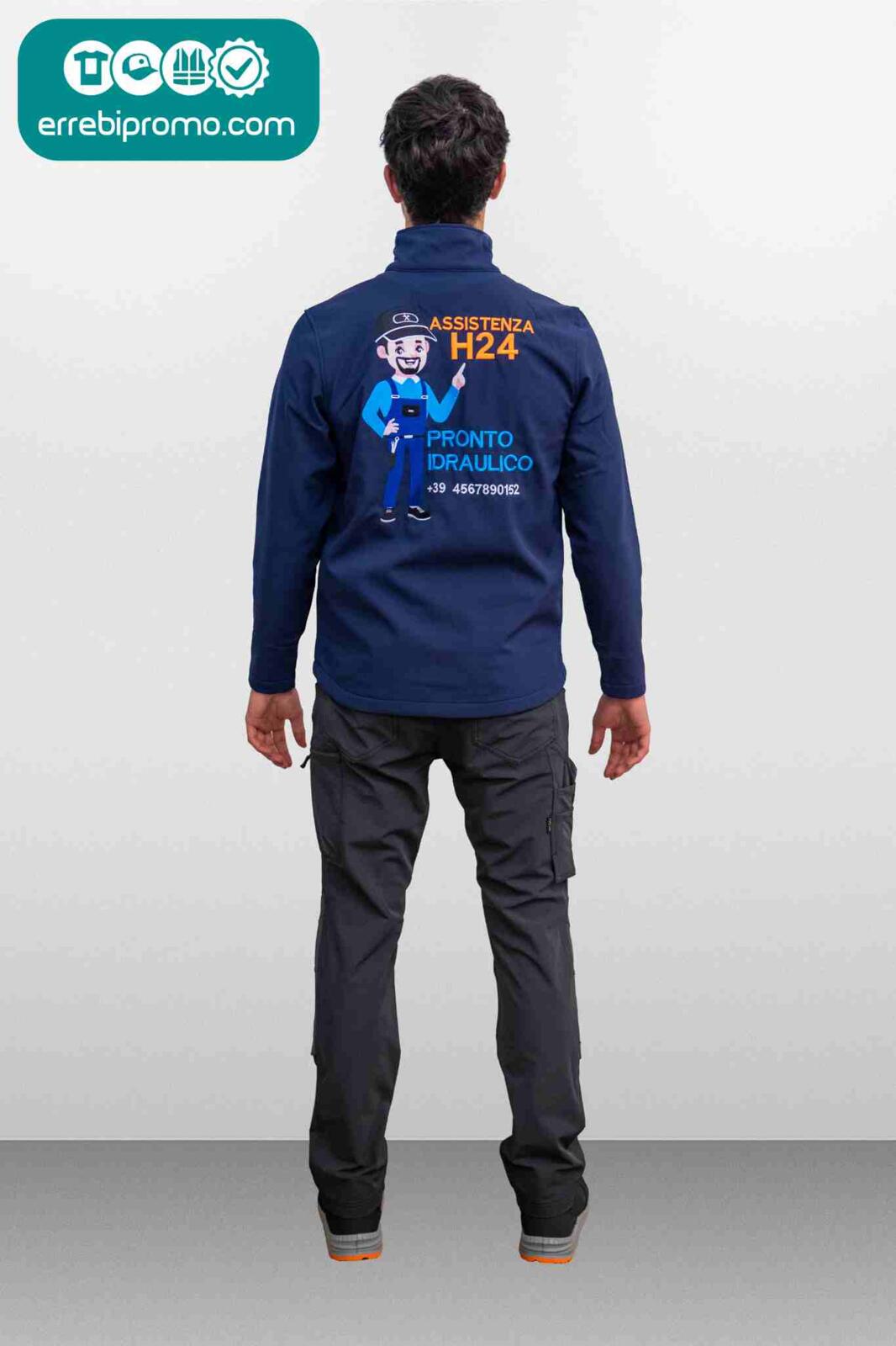 Logo ricamato abbigliamento lavoro