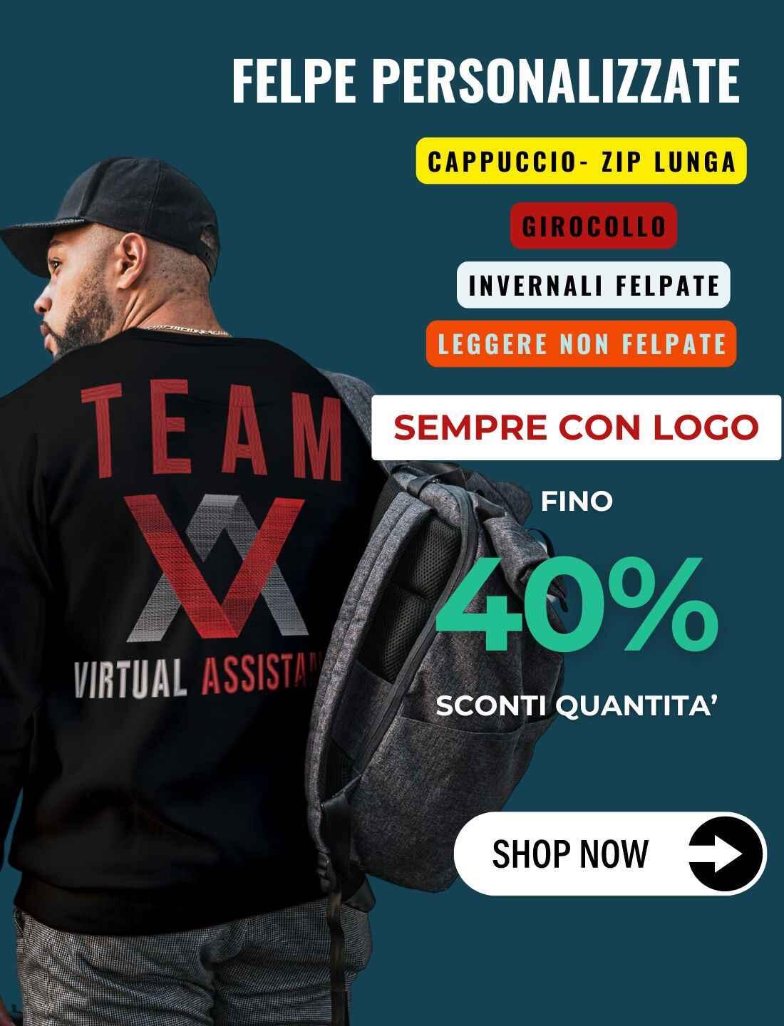 FELPE PERSONALIZZATE ONLINE