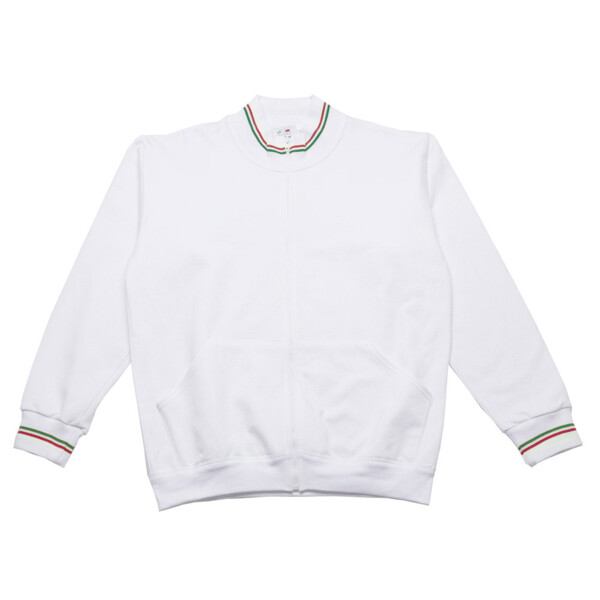 Mi805 Colore Italiano Felpa Manica Lunga Con Zip Intera E