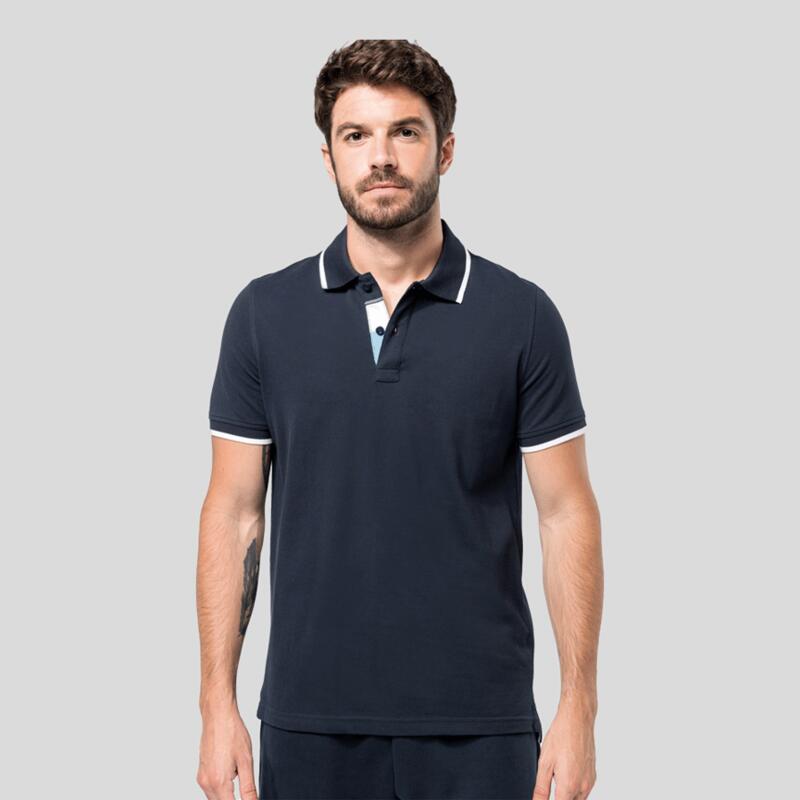 Polo Uomo Bicolore personalizzata Thumbnail