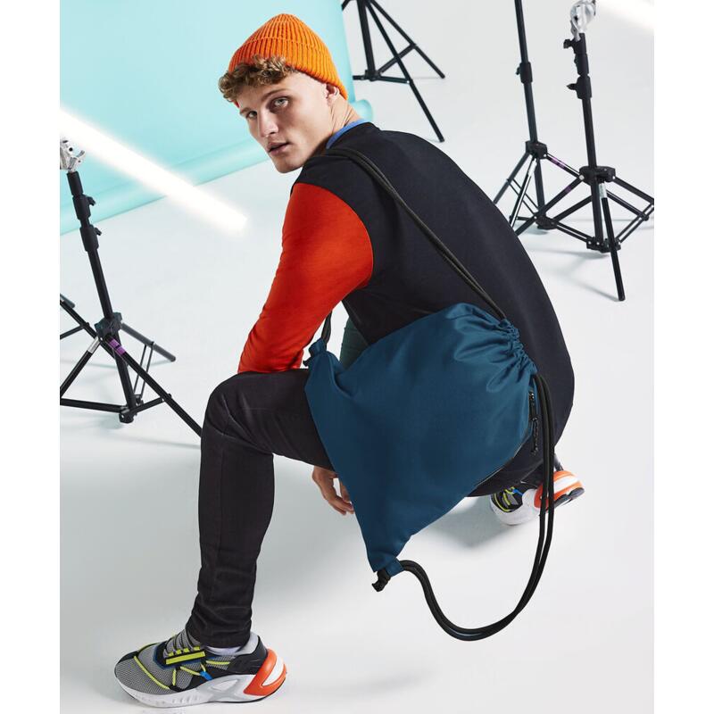 BG281 BagBase Zainetto/sacca sportiva con coulisse e zip in polistere riciclato 15l 40x48cm Thumbnail