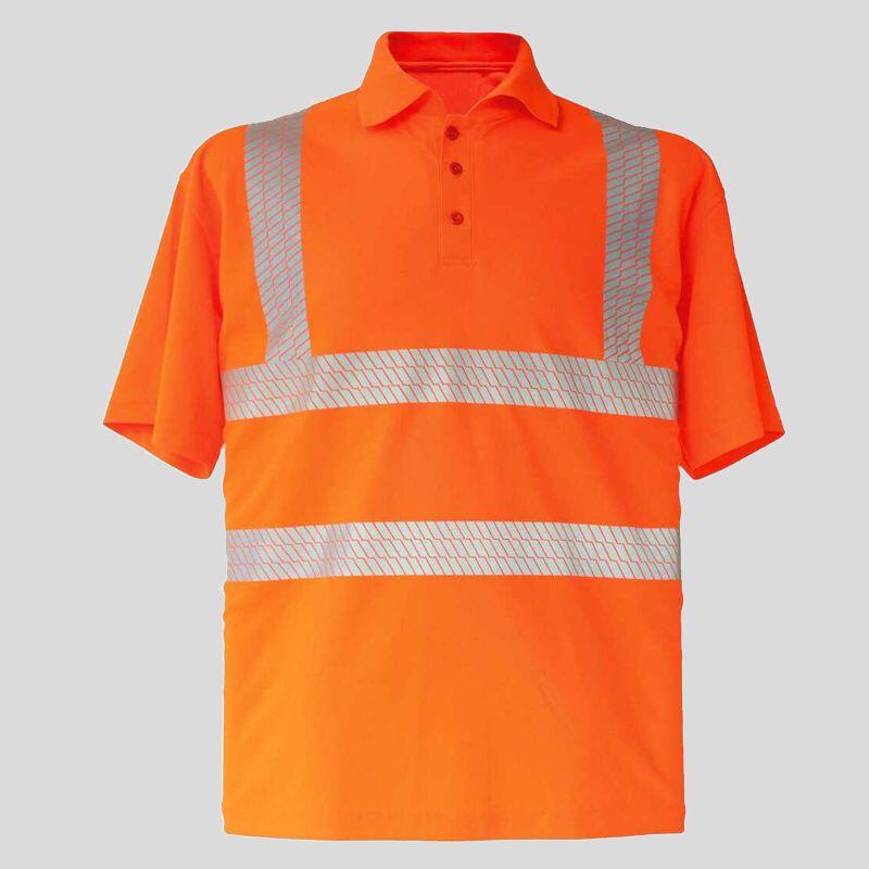 KXBRP Korntex Polo alta visibilità con fasce riflettenti segmentate EN ISO 20471:2013 + A1:2016 100% poliestere 240g Thumbnail