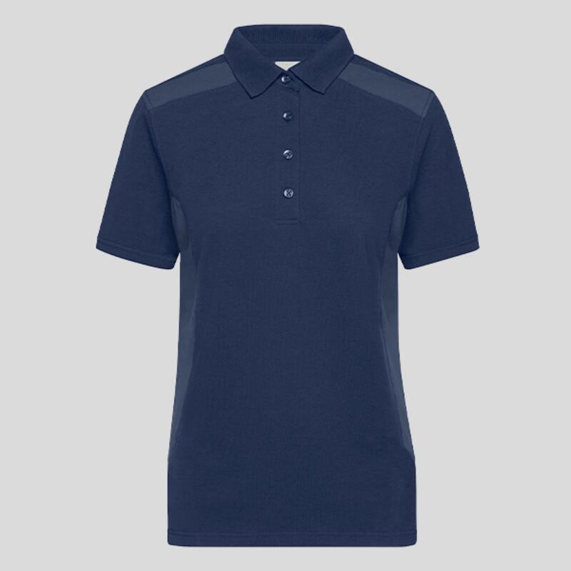 JN1825 James&Nicholson Polo donna da lavoro tessuto robusto 50% cotone organico 50% poliestere riciclato 200g Thumbnail