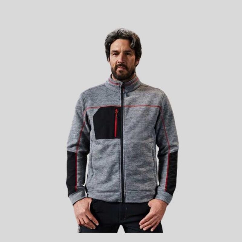 JN1818 James&Nicholson Giacca in pile da Uomo  tasche laterali e interne 80% poliestere riciclato 20% poliestere Thumbnail