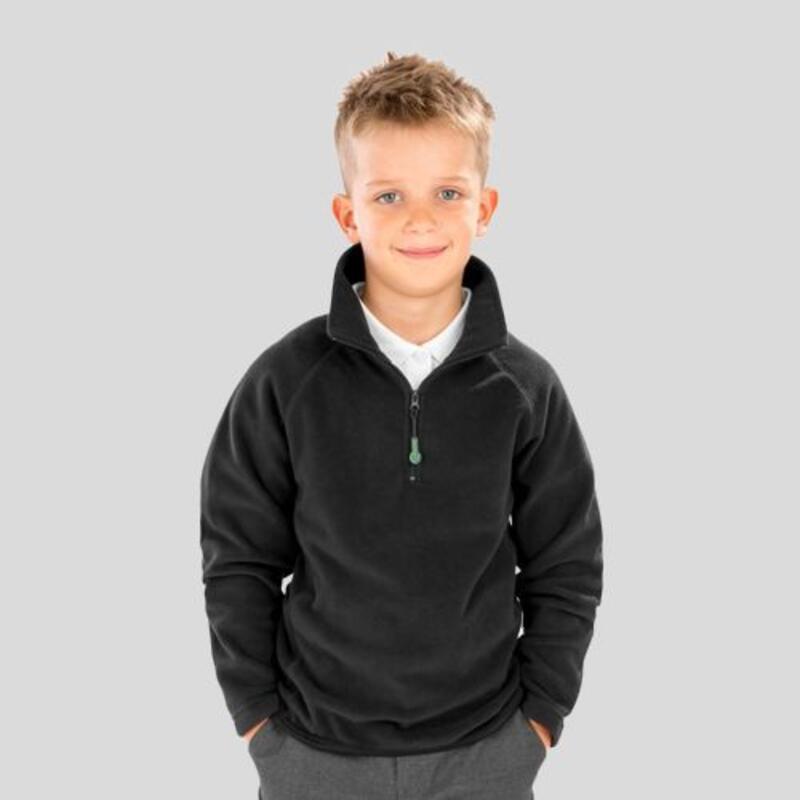 R905J Result micropile bambino PFC free mezza zip ad asciugatura rapida 100% poliestere riciclato 165gr Thumbnail