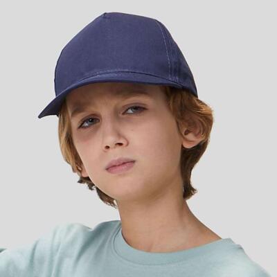 BSK600 Blackspider Cappellino Bambino baseball 5 pannelli chiusura in velcro visiera curva 100% cotone Thumbnail