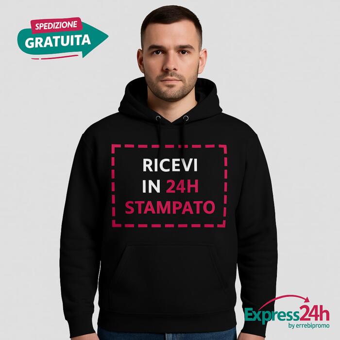 B&C Collection Felpa personalizzabile sostenibile uomo stampata e spedita in 24 ore 24h - WU33B  Felpa personalizzabile sostenibile uomo stampata e spedita in 24 ore Thumbnail