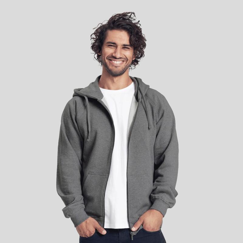 O63301 Neutral Felpa unisex zip e cappuccio ECOLABEL 100% cotone organico 300g certificata GOTS, ECOLABEL, OEKO-STANDARD TEX 100 Thumbnail