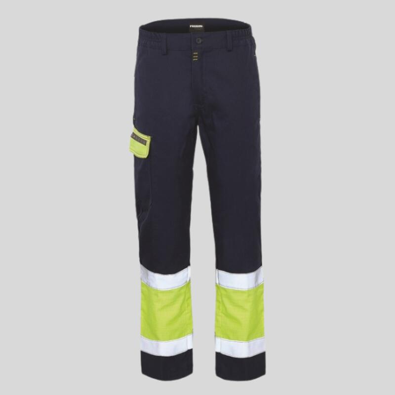 A00151 Pantalone da lavoro Multinorma alta visibilità regular fit 75% cotone 24% poliestere 1% fibra conduttiva 270 g EN 1149-5:2018 IEC 61482-2:2018 CLASSE 1 (4 KA)  Thumbnail
