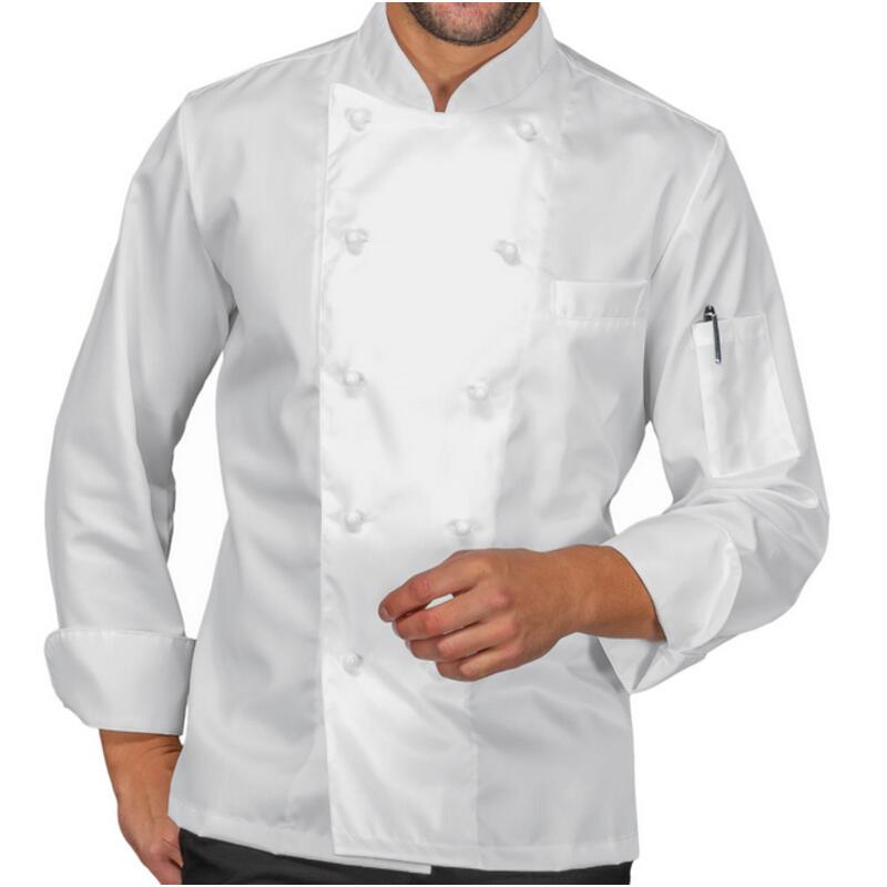 057360 Giacca cuoco unisex a manica lunga slim extra light super stretch 97% Cotone 3% Spandex 136g Thumbnail