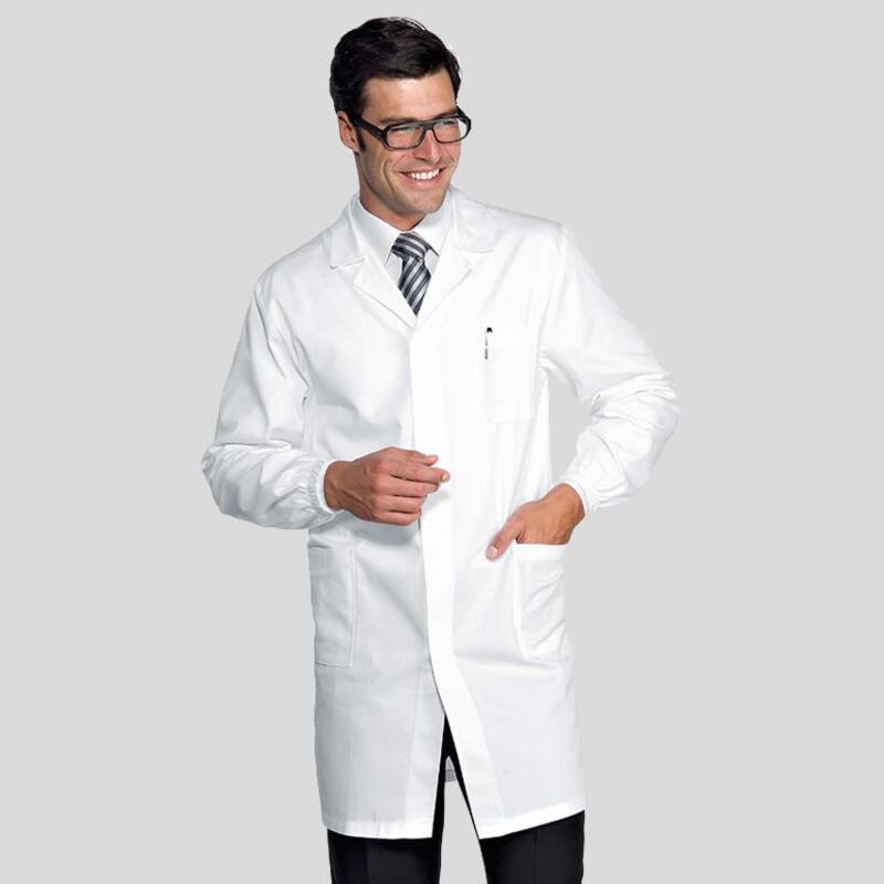 060008 Camice uomo elastico ai polsi bottoni a pressione e tasche esterne 100% cotone 190 gr Thumbnail