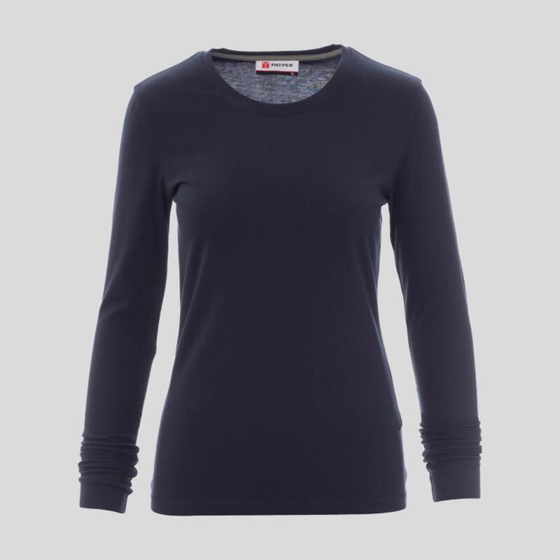 Pineta Lady Payper T-shirt donna girocollo manica lunga Classic fit 100% cotone 165gr Thumbnail