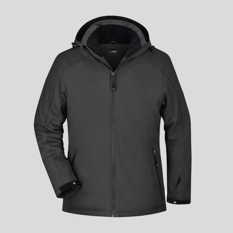 JN1053 James & Nicholson Giacca softshell donna imbottita con cappuccio elastica antivento e impermeabile 92% poliestere 8% elastane Thumbnail
