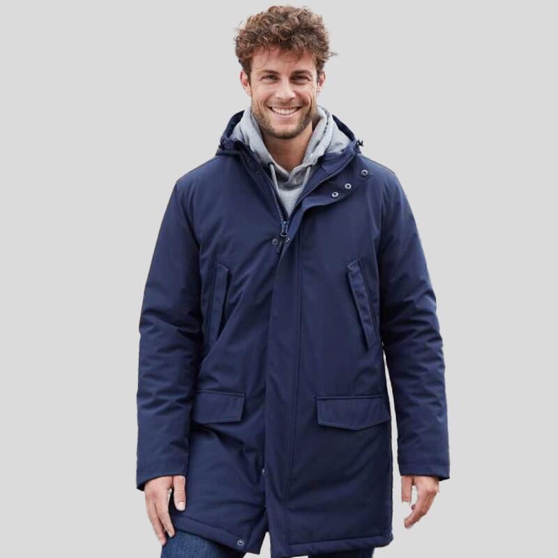 JN1176 James & Nicholson Parka Uomo imbottito con cappuccio 100% poliestere riciclato Thumbnail