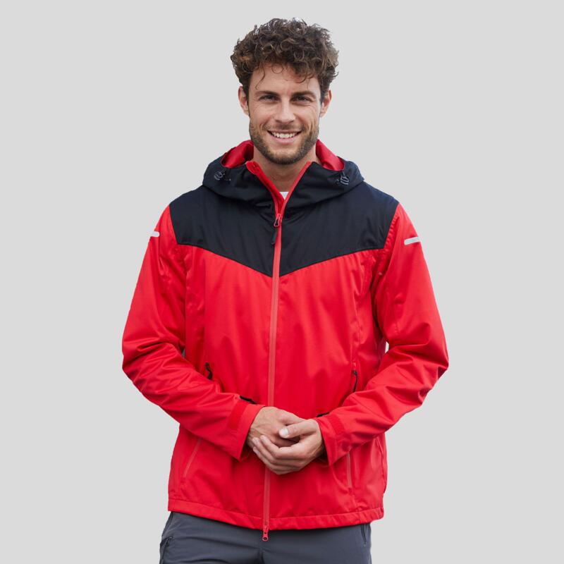 JN1180 James&Nicholson Softshell uomo bicolore antivento e antipioggia con cappuccio  100% poliestere riciclato Thumbnail