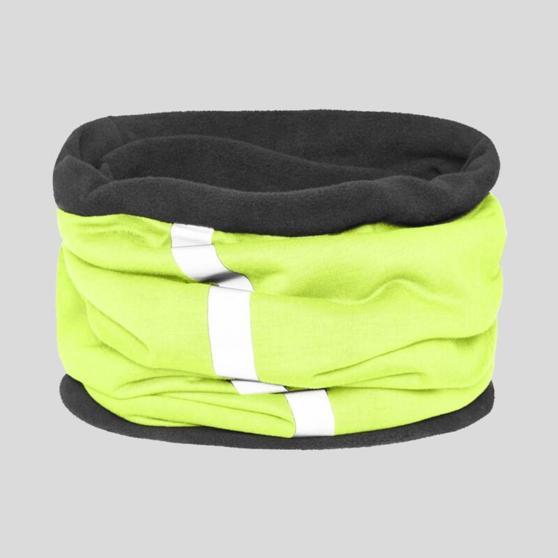 MB7300 Scaldacollo invernale foderato in pile con bande riflettenti 100% poliestere Thumbnail