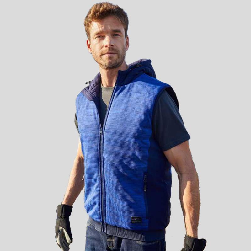 JN1848 James & Nicholson Gilet in pile da uomo imbottito con inserti elastici 57% poliestere 42% poliammide 1% elastan 300gr Thumbnail