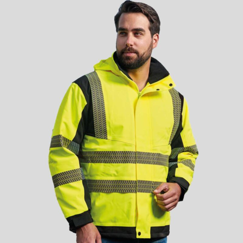 KXBRSSHRJ Softshell alta visibilità antivento e idrorepellente 100% poliestere 200g Thumbnail