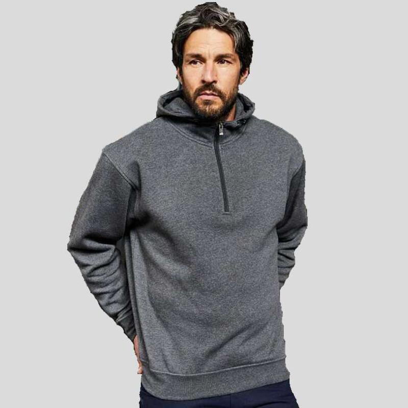 JN839 James&Nicholson felpa da lavoro unisex zip corta felpata internamente con cappuccio Thumbnail