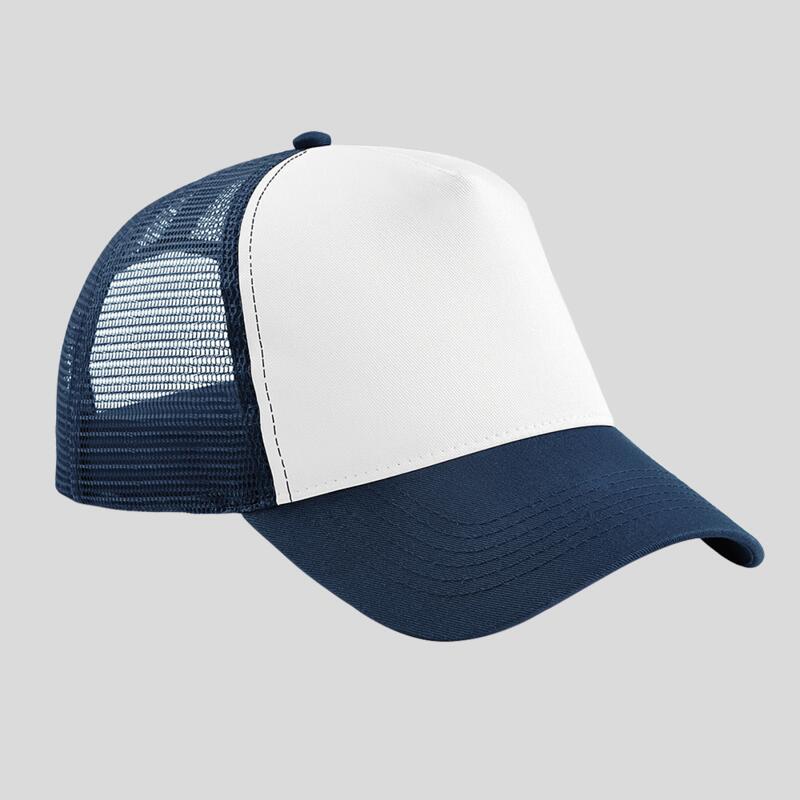 B640B Beechfield Cappellino Bambino Snapback Trucker 5 pannelli retina posteriore Thumbnail