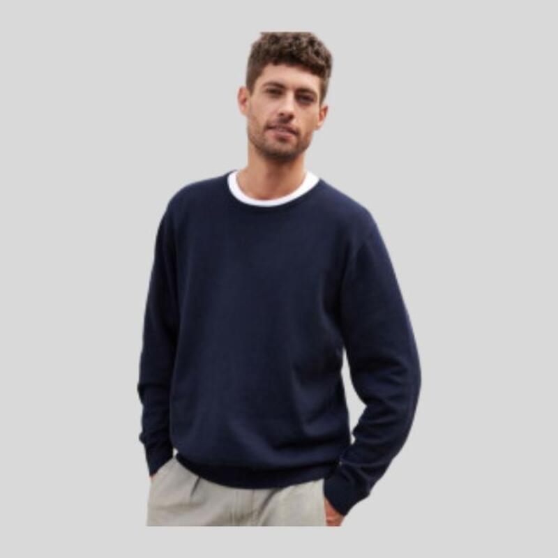 JN1314 James & Nicholson Maglia pullover uomo girocollo  100% cotone pettinato 260 gr  Thumbnail
