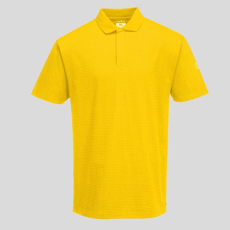 AS21 Portwest Polo Antistatica ESD 96% Cotone 4% Carbonio 195 gr Certificata EN 1149 -5 Thumbnail