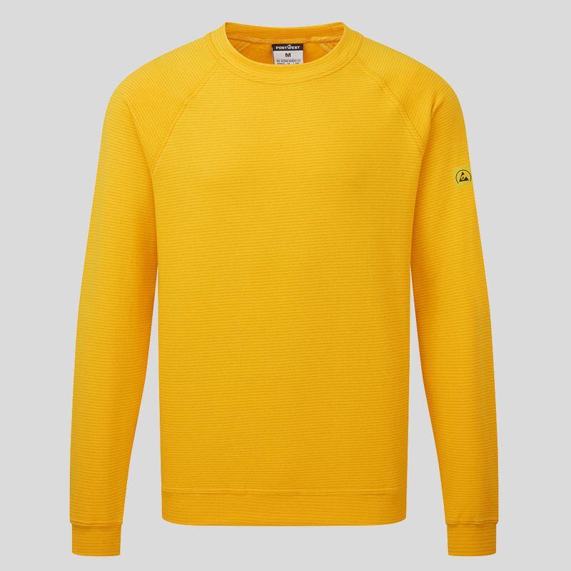 AS24 Portwest Felpa Antistatica ESD 96% Cotone 4 % carbonio 300 gr Certificata EN 1149 -5 Thumbnail