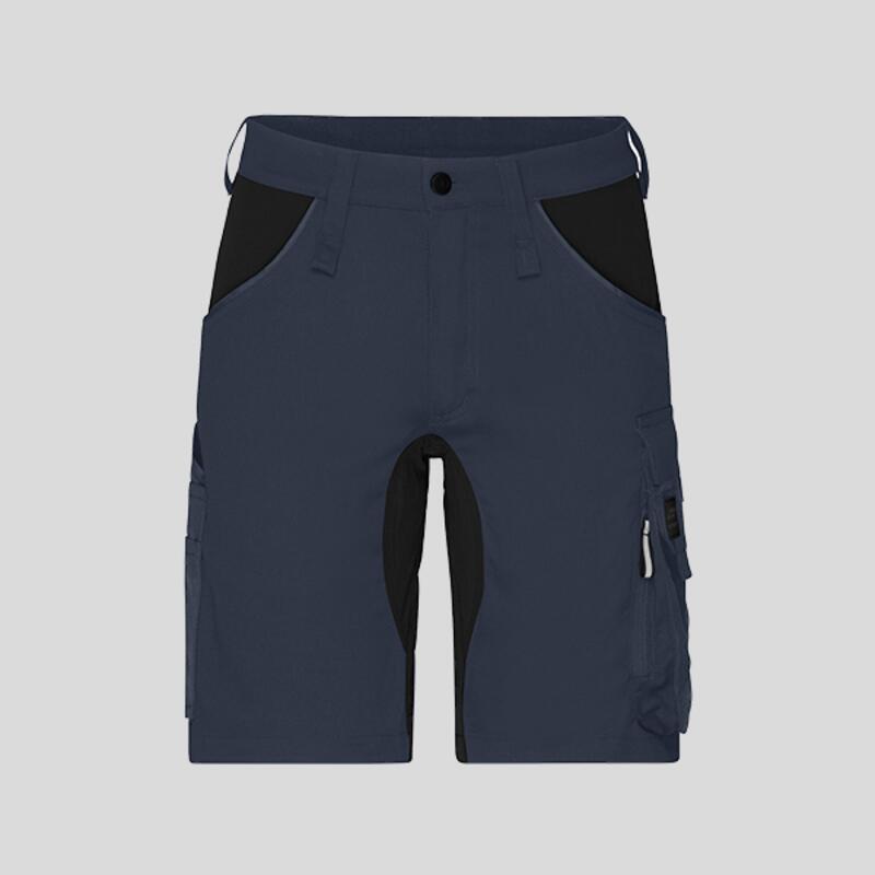 JN1811 James Nicholson Pantaloncini da lavoro slim fit stretch 65% poliestere ric 32% cotone ric, 3% elastene 260 gr Thumbnail