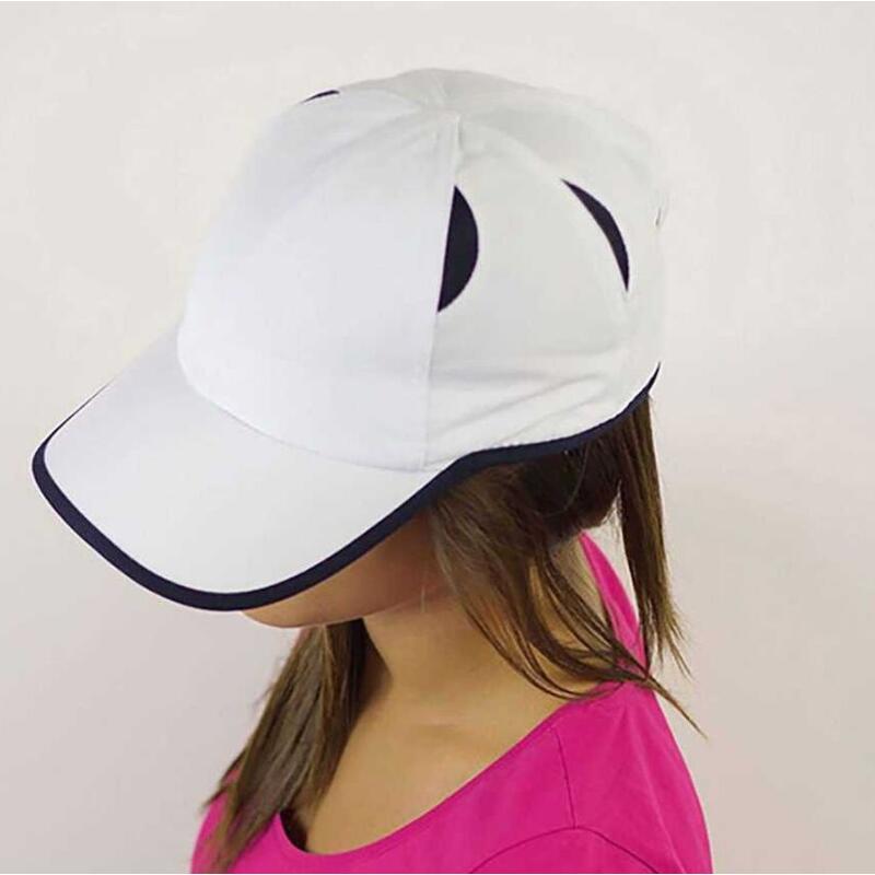 Gym Atlantis Cappellino sportivo leggero 6 pannelli con aerazione 100% poliestere Thumbnail