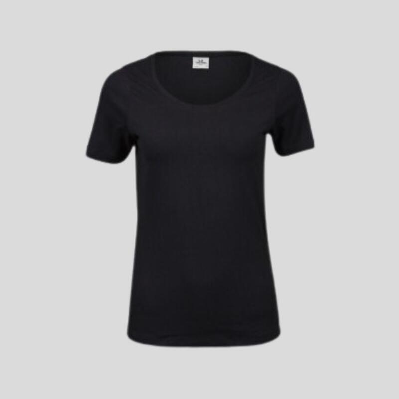 450 Tee Jays T-shirt girocollo da donna lavata agli enzimi 90% cotone 10% elastan 195 g/m2  Thumbnail