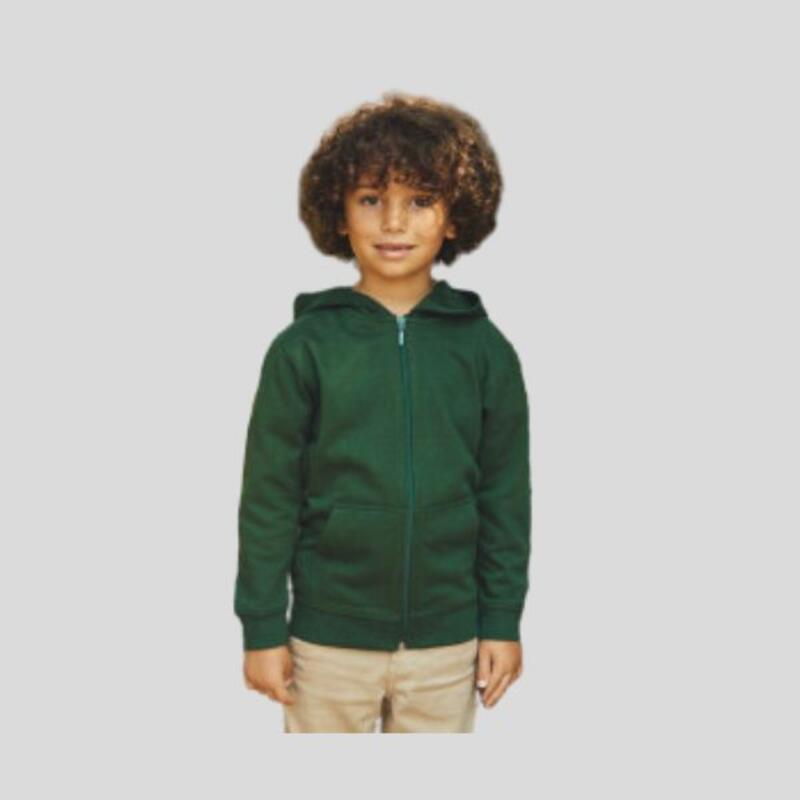 O13301 Neutral Felpa da bambino ECOLABEL con zip e cappuccio 100% cotone organico 300g certificato GOTS, ECOLABEL, OEKO-STANDARD TEX 100 Thumbnail