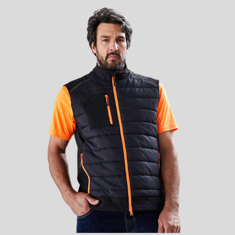 JN1822 James & Nicholson Gilet  tecnico ibrido con  Imbottitura Sorona® e Softshell 2 strati  Thumbnail