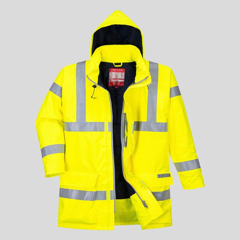S778 Giacca Bizflame Rain multinorma Hi-Vis 98% poliestere, 2% fibra di carbonio, rivestimento in PU traspirante 250g  Thumbnail