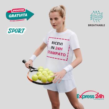 SPW100 T-shirt Donna Sportiva personalizzata Stampata e Spedita in 24 ore Thumbnail