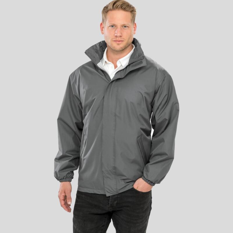 R206X Impermeabile foderato con vestibilità lunga collo alto e cappuccio regolabile 100% poliestere Thumbnail