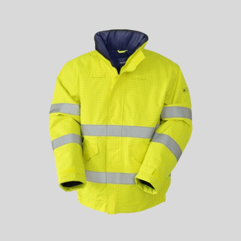 HH340 Bomber Multinorma in alta visibilità 2 cat. Oxford 300D spalmato in PVC 98% poliestere 2% antistatico EN 1149-5:2018  Thumbnail