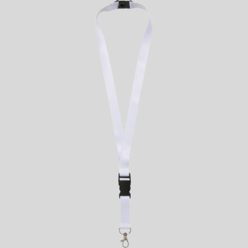 1PL0070G Lanyard Balta Laccio h 2cm con moschettone in metallo sgancio di sicurezza e fibbia in plastica con stampa in sublimazione full color fronte/retro Thumbnail