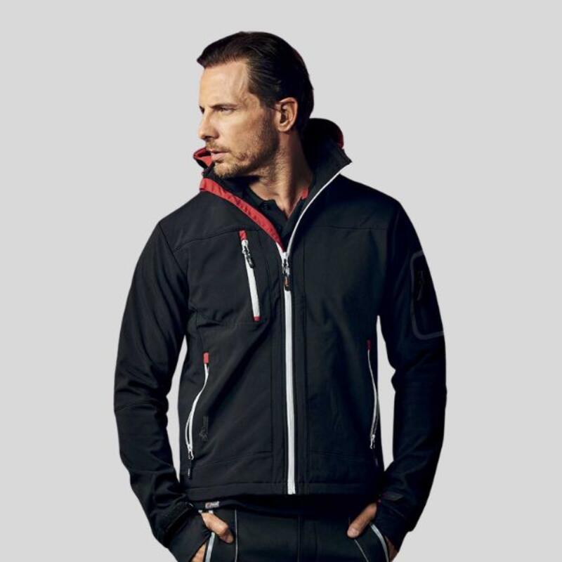 METROPOLIS WDW024 Giacca SoftShell stretch cappuccio staccabile 100% poliestere CE EN ISO 13688 EN 14058 Thumbnail