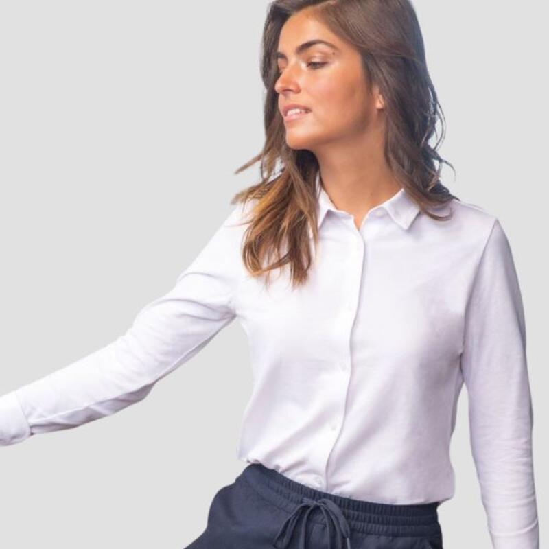 Camicia Donna cotone piquet bio BASILE WOMEN Thumbnail