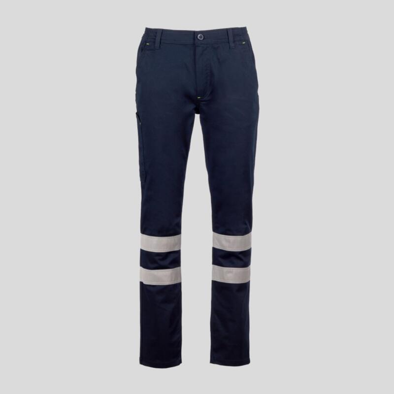 Engine Stretch Reflex Payper Pantalone elasticizzato con bande retroriflettenti I cat. 98% cotone 2% elastane 290gr Thumbnail