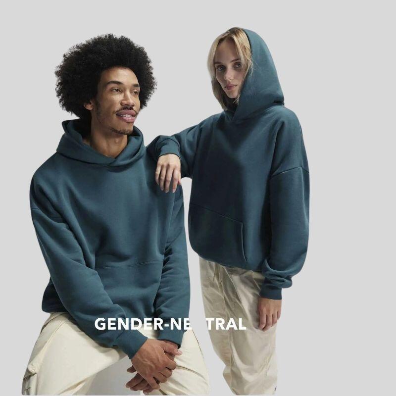 WG002 Influence Hoodie B&C Felpa oversize con Cappuccio 80% cotone 20% poliestere riciclato 350g/m² Thumbnail