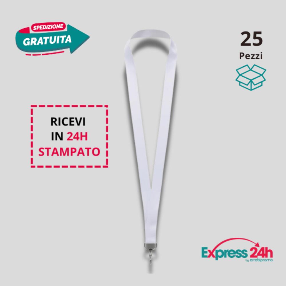 24h -  Lanyard porta badge personalizzato stampato e spedito in 24 ore Thumbnail