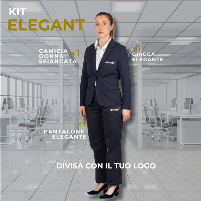 KIT ELEGANT WOMEN Divisa Ufficio Donna con Camicia, Giacca e Pantalone eleganti Thumbnail